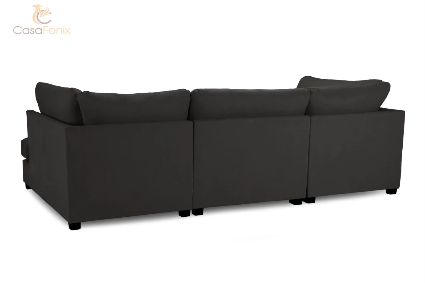 Carnaby U Shaped Corner Sofa in Beige, Black or Grey Fabric. Choice of fabric Sofa CasaFenix