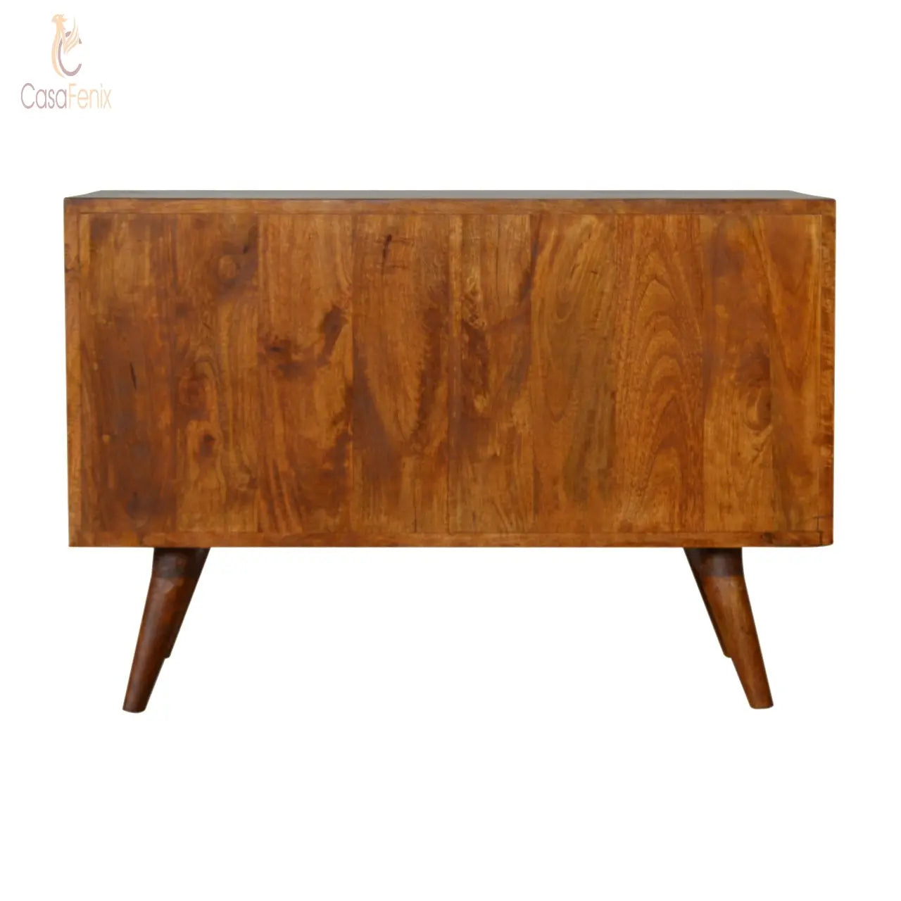 Carved Chestnut Sideboard 100% solid wood in a chestnut finish - CasaFenix