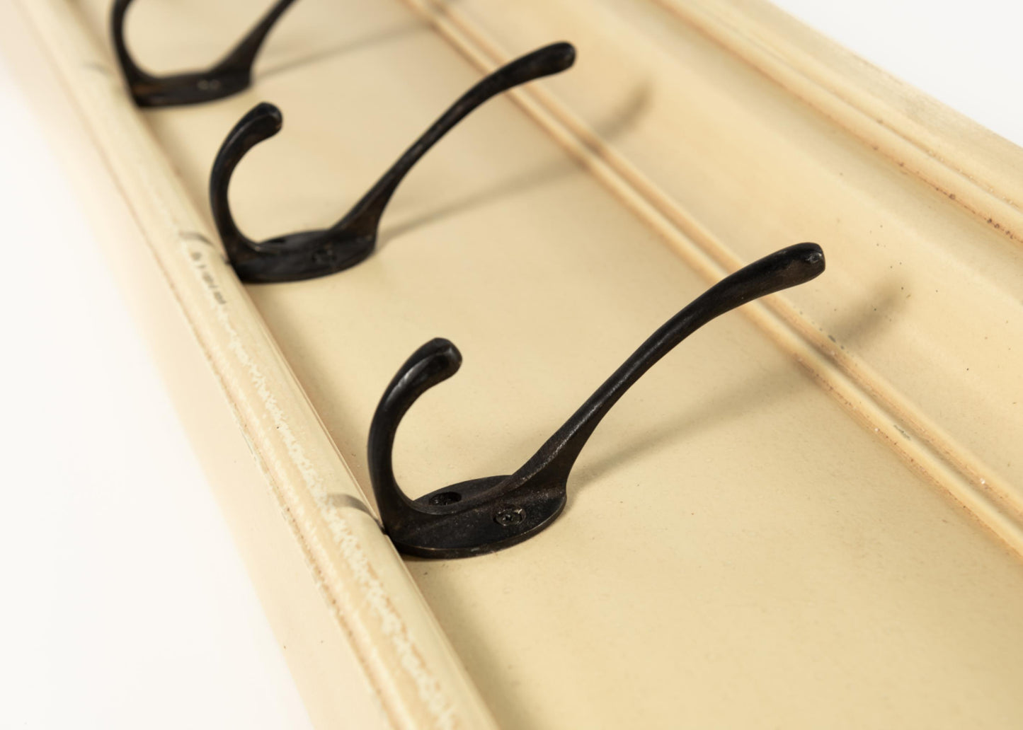 Copy of Halifax collection by Nova Solo. Black White Antique 8 Hook Coat Rack CasaFenix