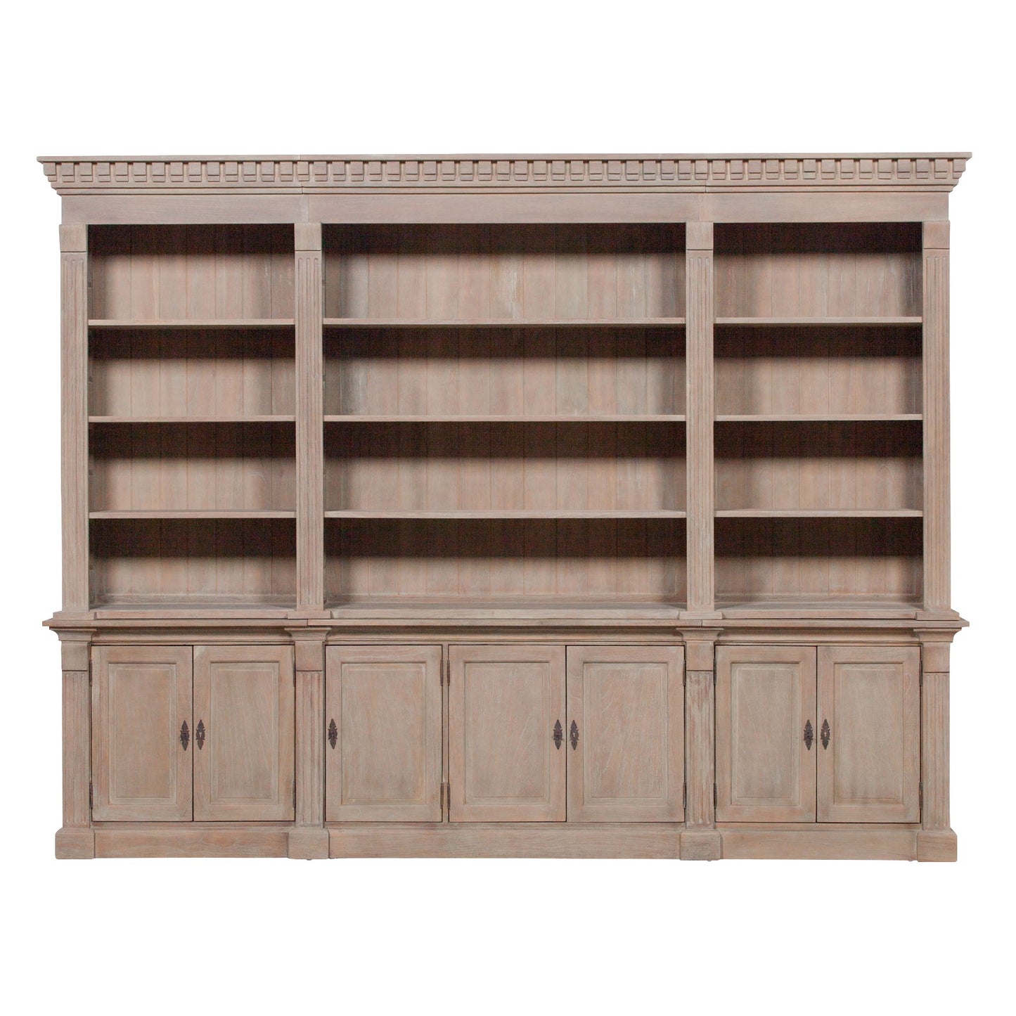 Extra Large Wooden Triple Bookcase CasaFenix