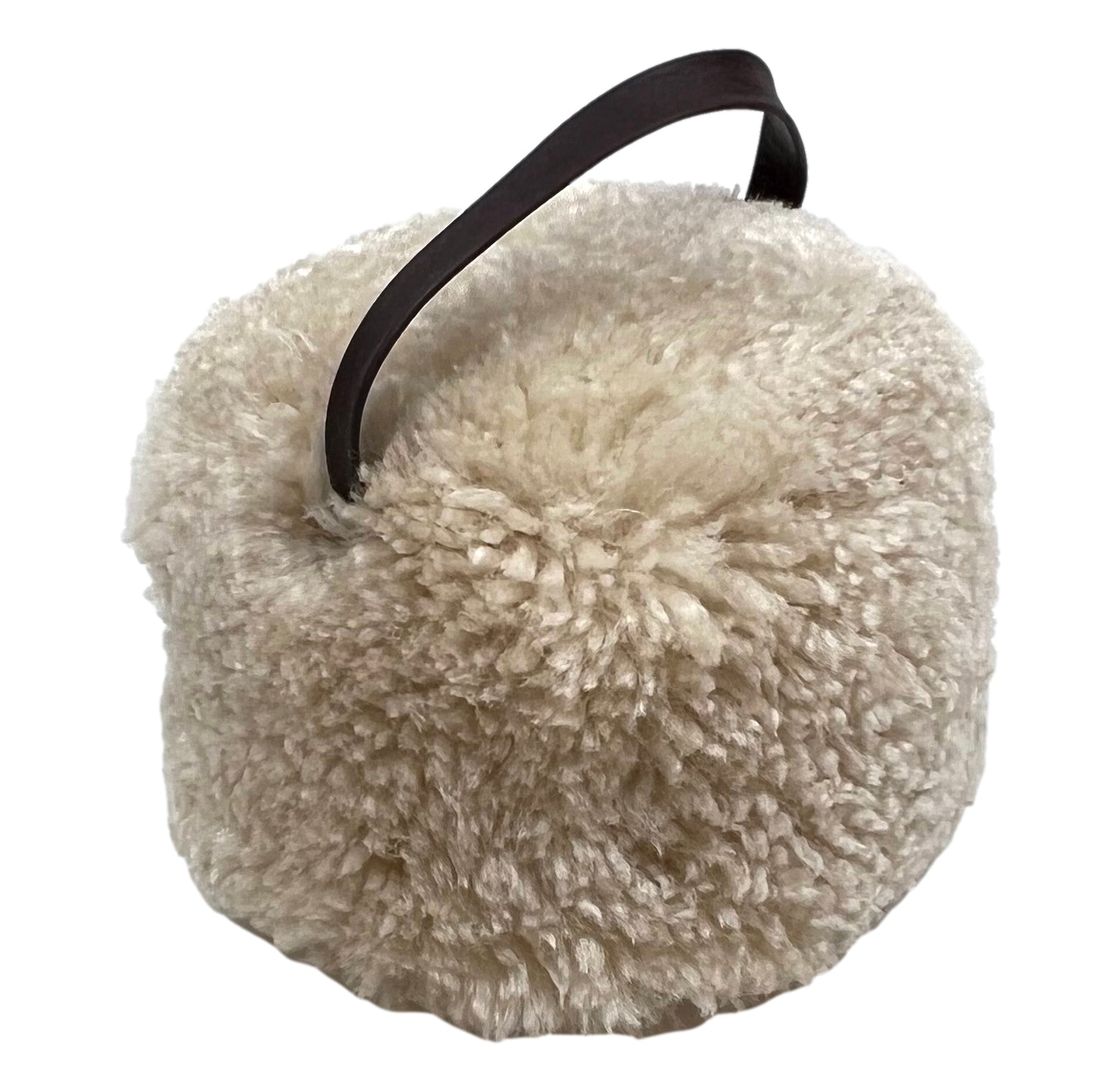 Beige Sheepskin Doorstop - CasaFenix