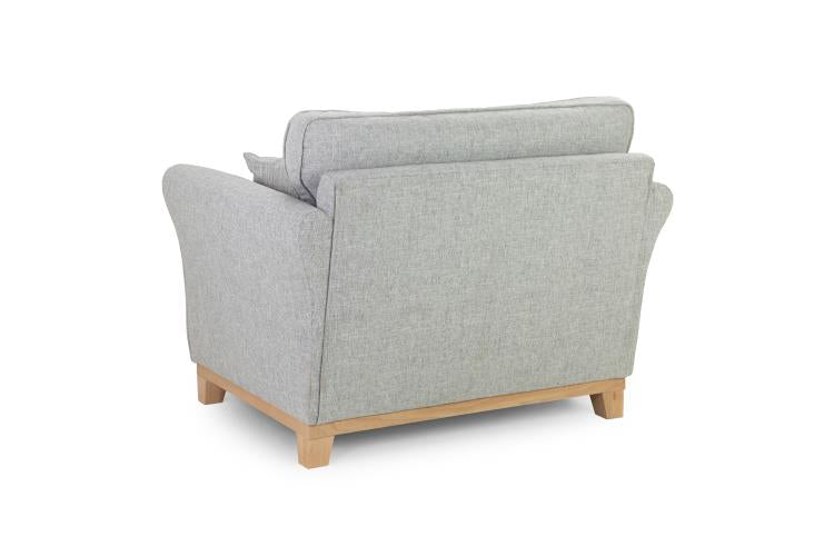 Delta Fabric Sofa In Grey. 1, 2, 3 Seat Settee & Footstool (Copy) Sofa CasaFenix