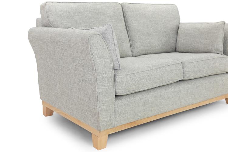 Delta Fabric Sofa In Grey. 1, 2, 3 Seat Settee & Footstool (Copy) Sofa CasaFenix