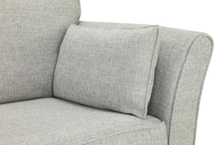 Delta Fabric Sofa In Grey. 1, 2, 3 Seat Settee & Footstool (Copy) Sofa CasaFenix