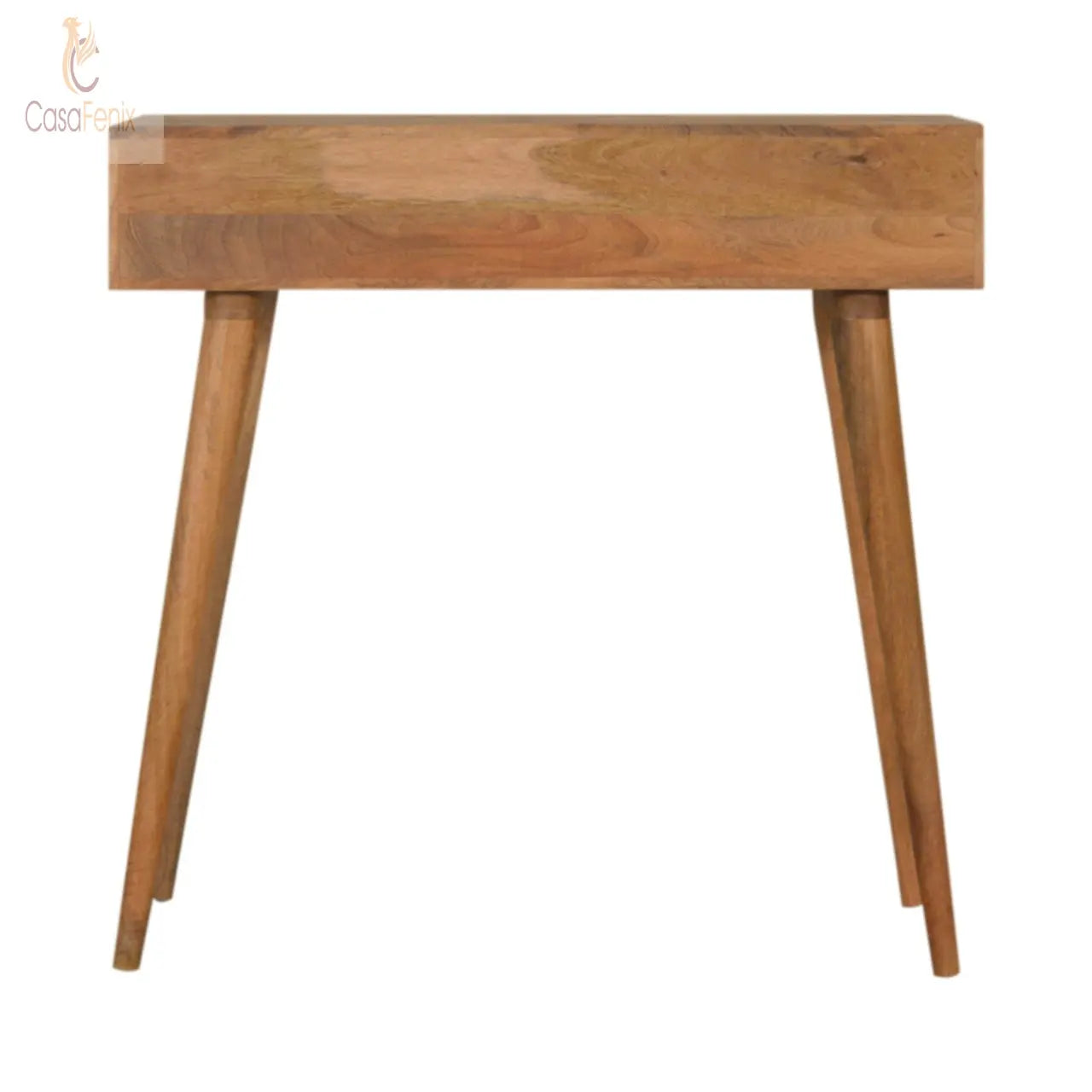 Dice Design Console Table 100% solid mango wood in an oak-ish finish - CasaFenix