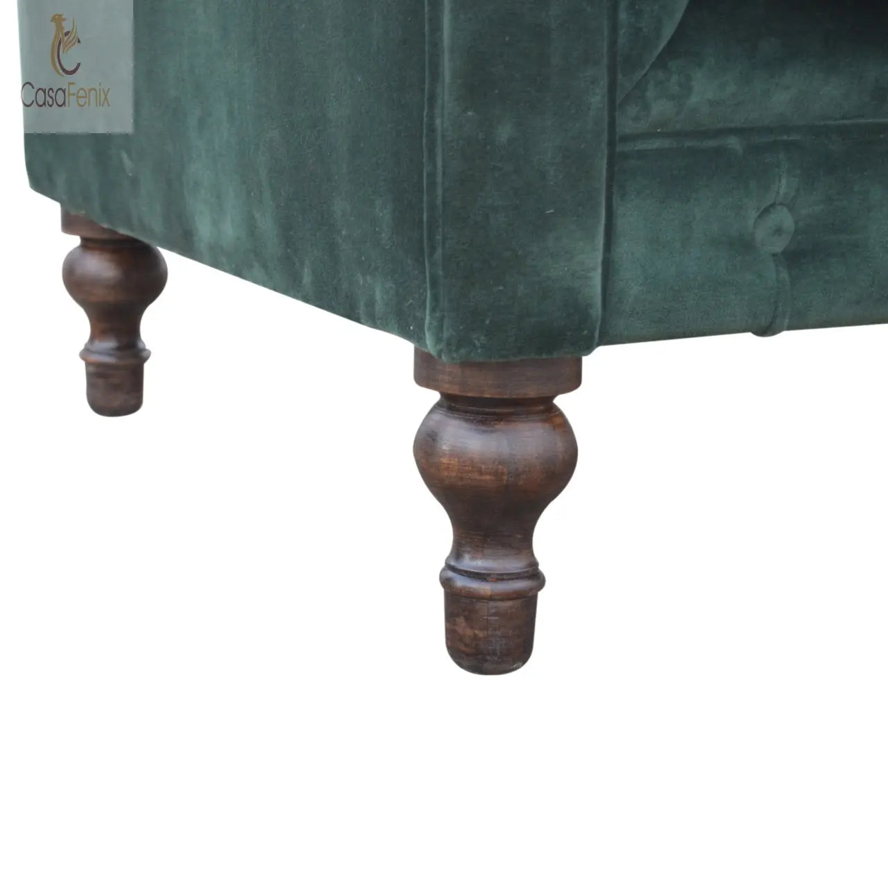 Emerald Green Velvet Chesterfield Sofa Sofas CasaFenix