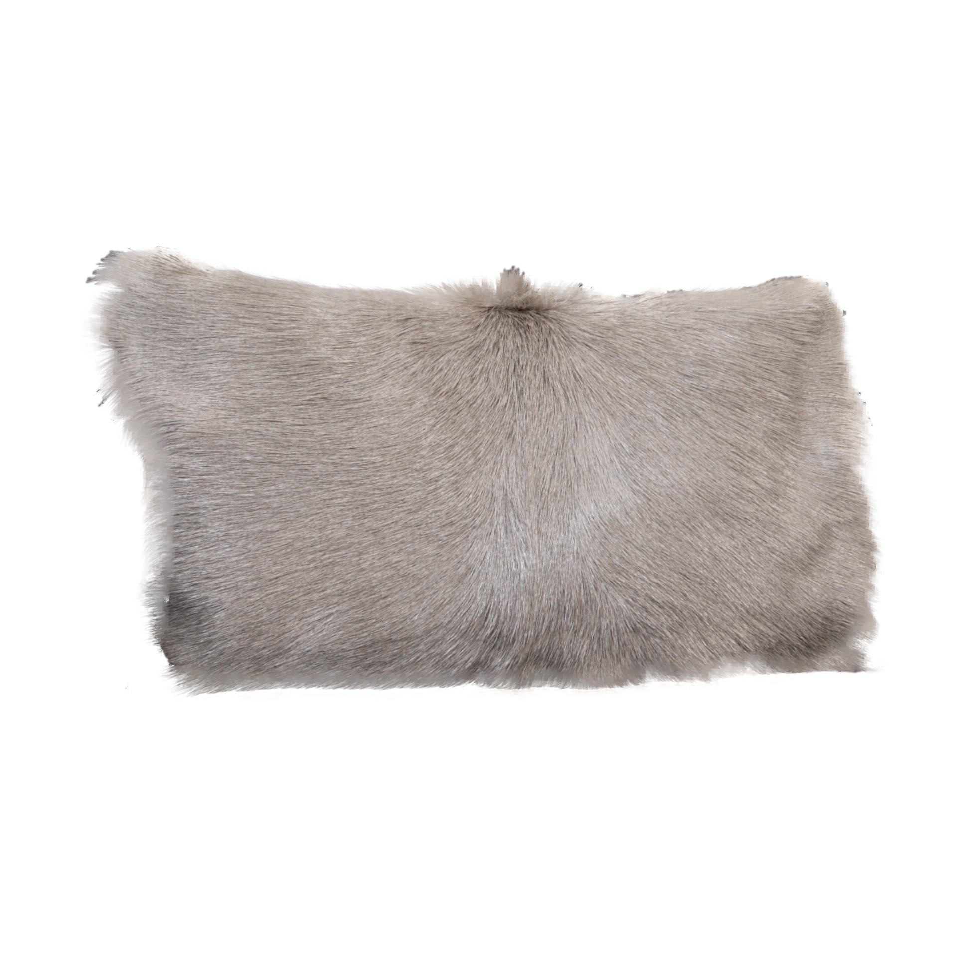 Light Grey Goatskin Cushion 50 x 30cm - CasaFenix