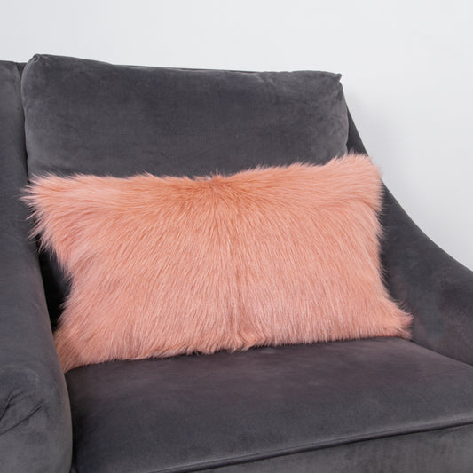 Pink Goatskin Cushion 50 x 30cm - CasaFenix