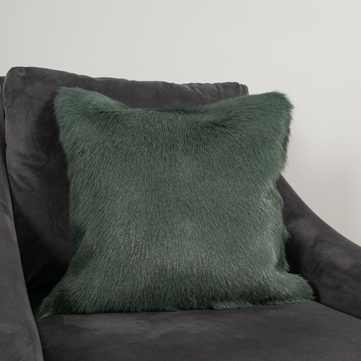 Turqoise Goatskin Cushion 45x45cm - CasaFenix