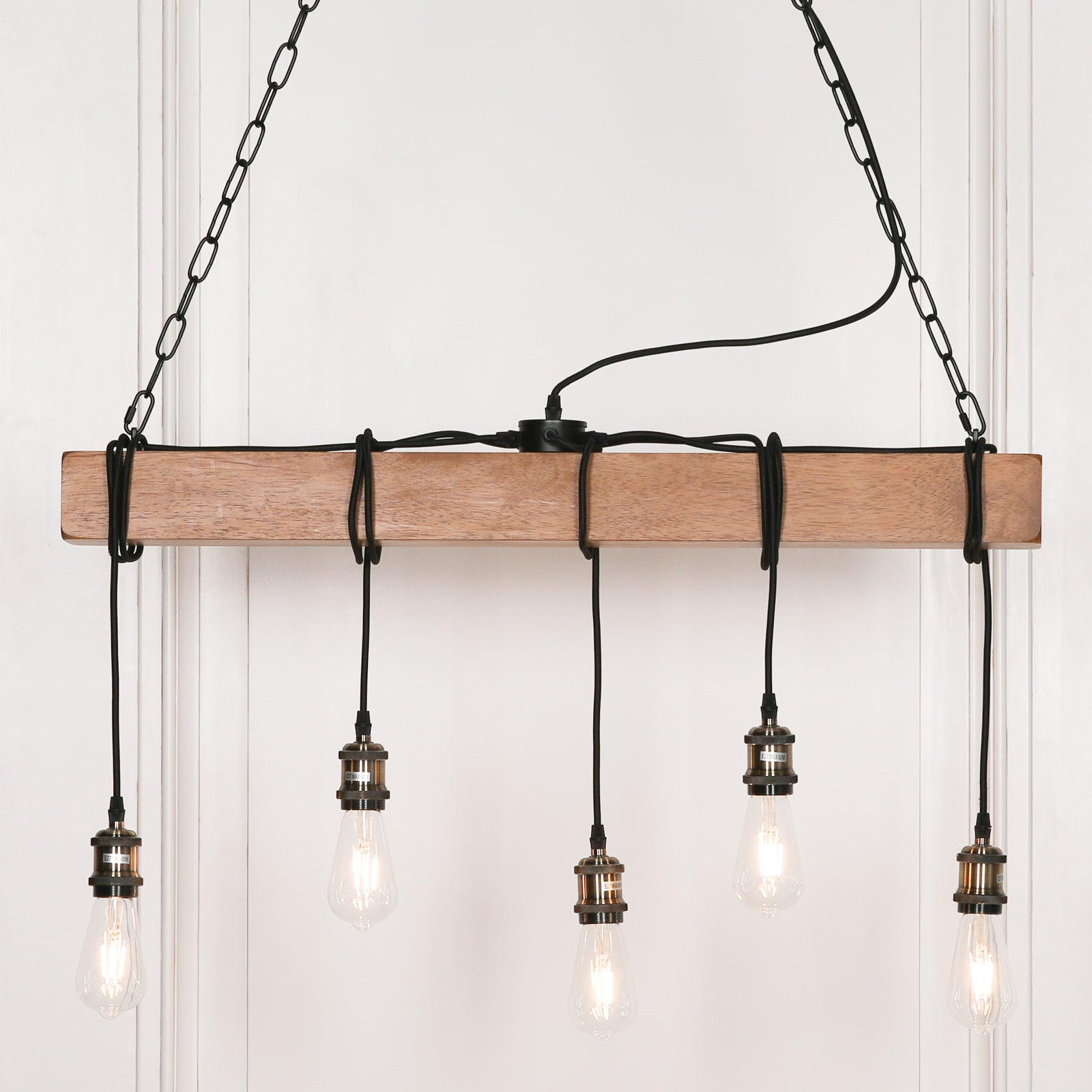 Industrial Style Wooden Ceiling light CasaFenix