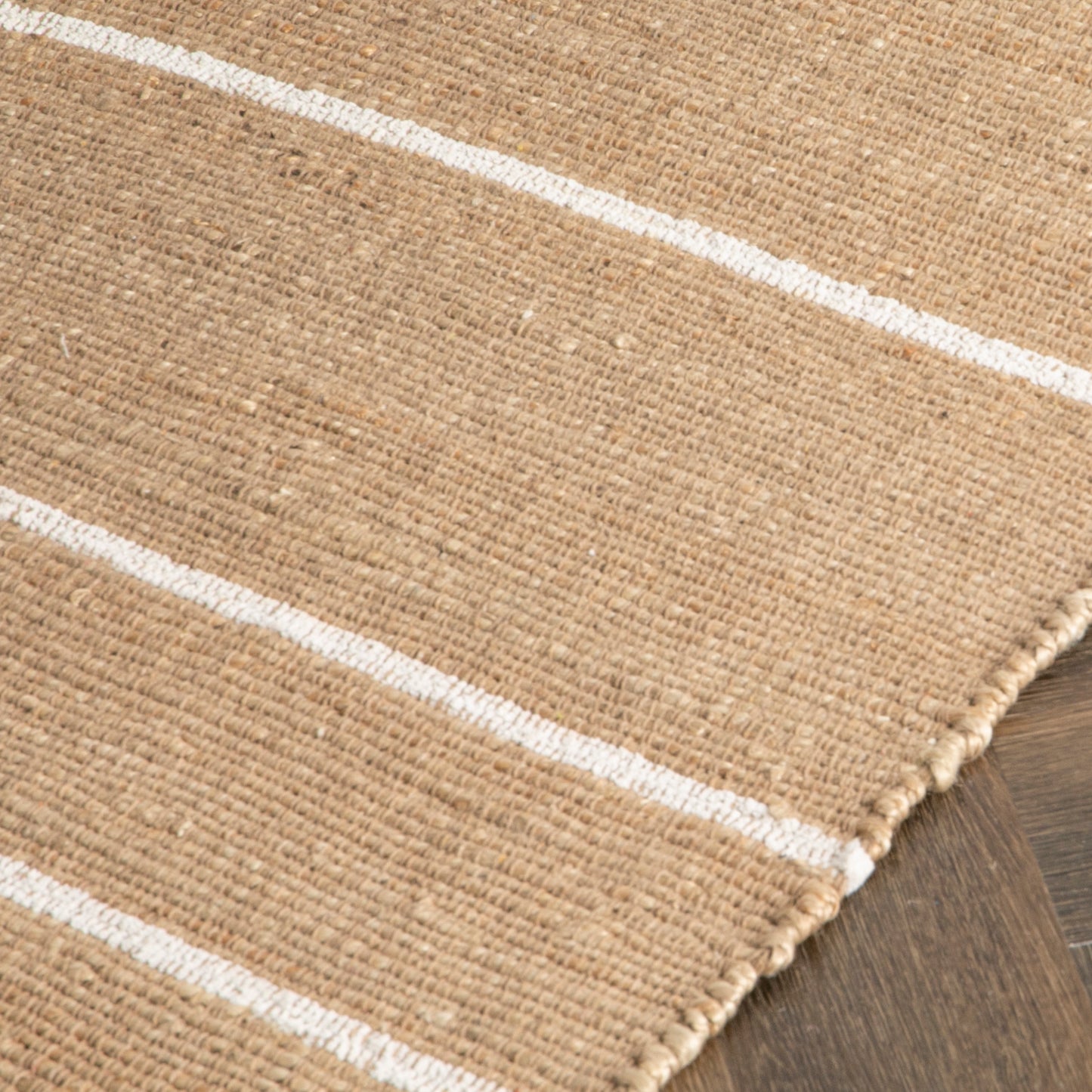 Woven Stripe Jute Runner Rug (60 x 230cm) Rugs CasaFenix