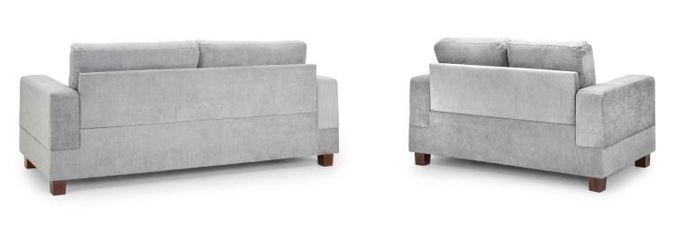 Jerry Sofa in Fabric 1, 2, 3 Seat Light Grey or Grey Sofa CasaFenix