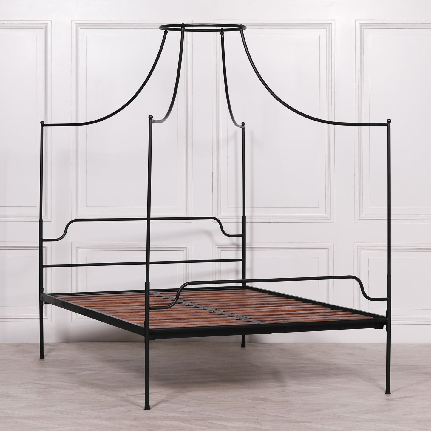 Black Iron 4ft6 Double Size Poster Bed CasaFenix