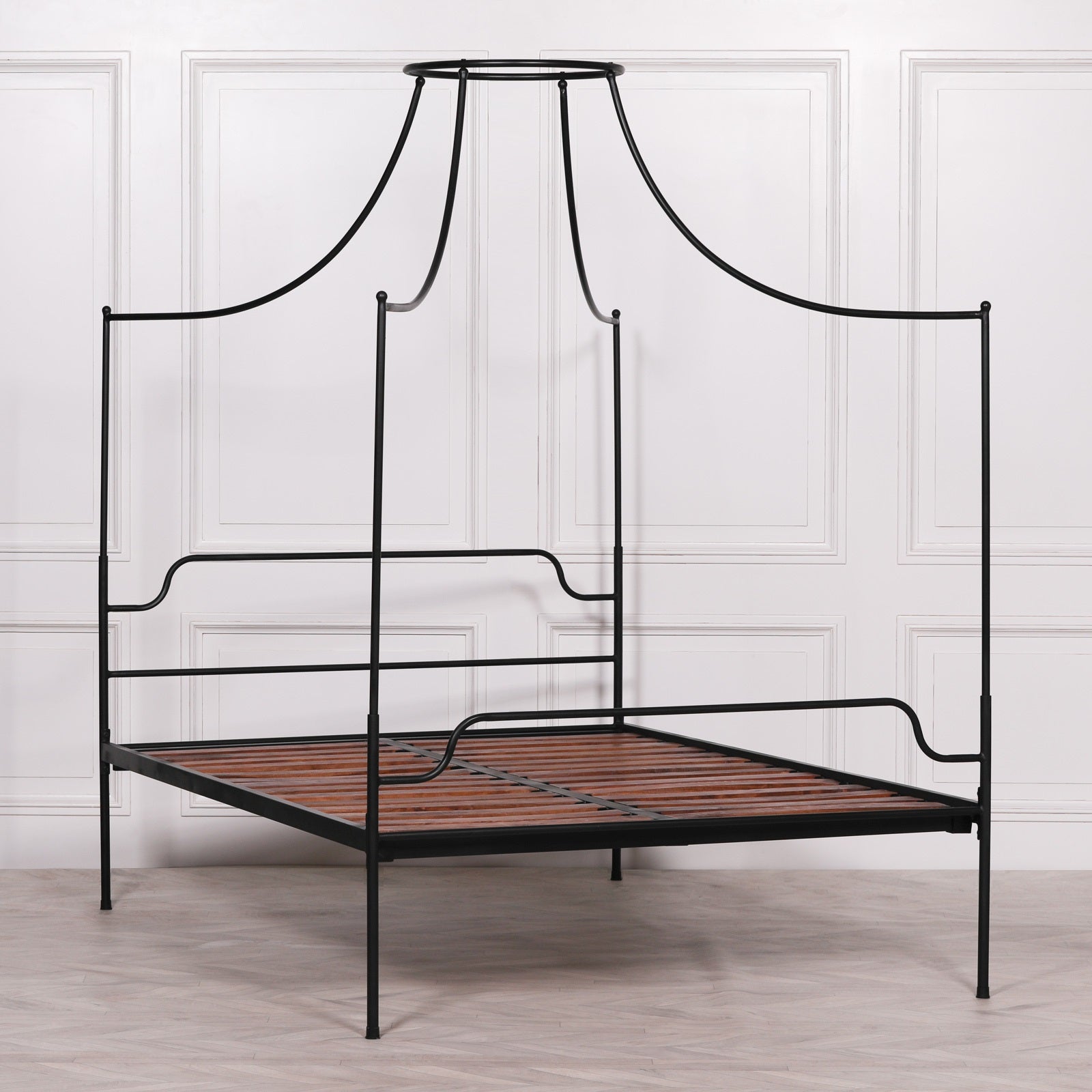 Black Iron 5ft King Size Poster Bed CasaFenix