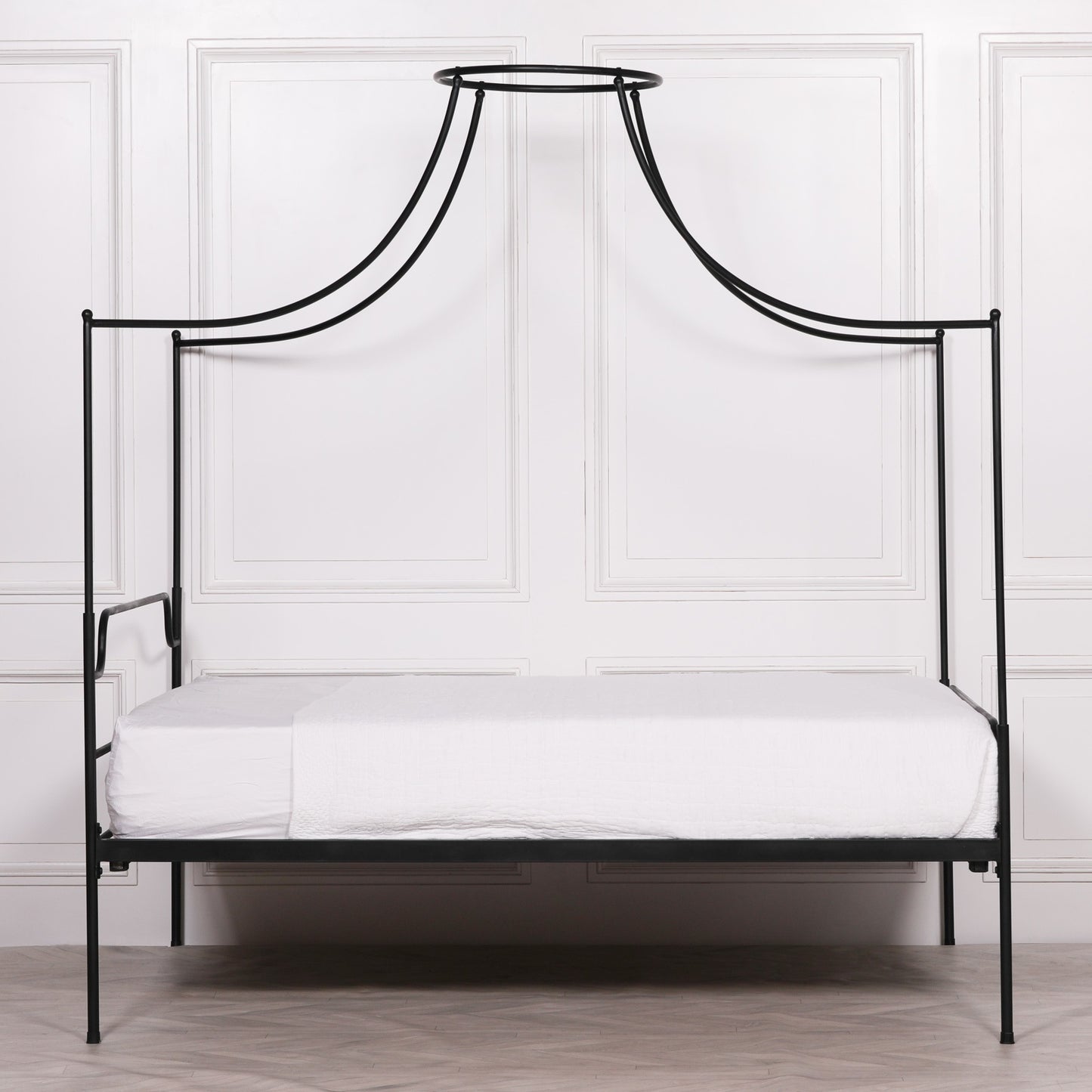 Black Iron 5ft King Size Poster Bed CasaFenix