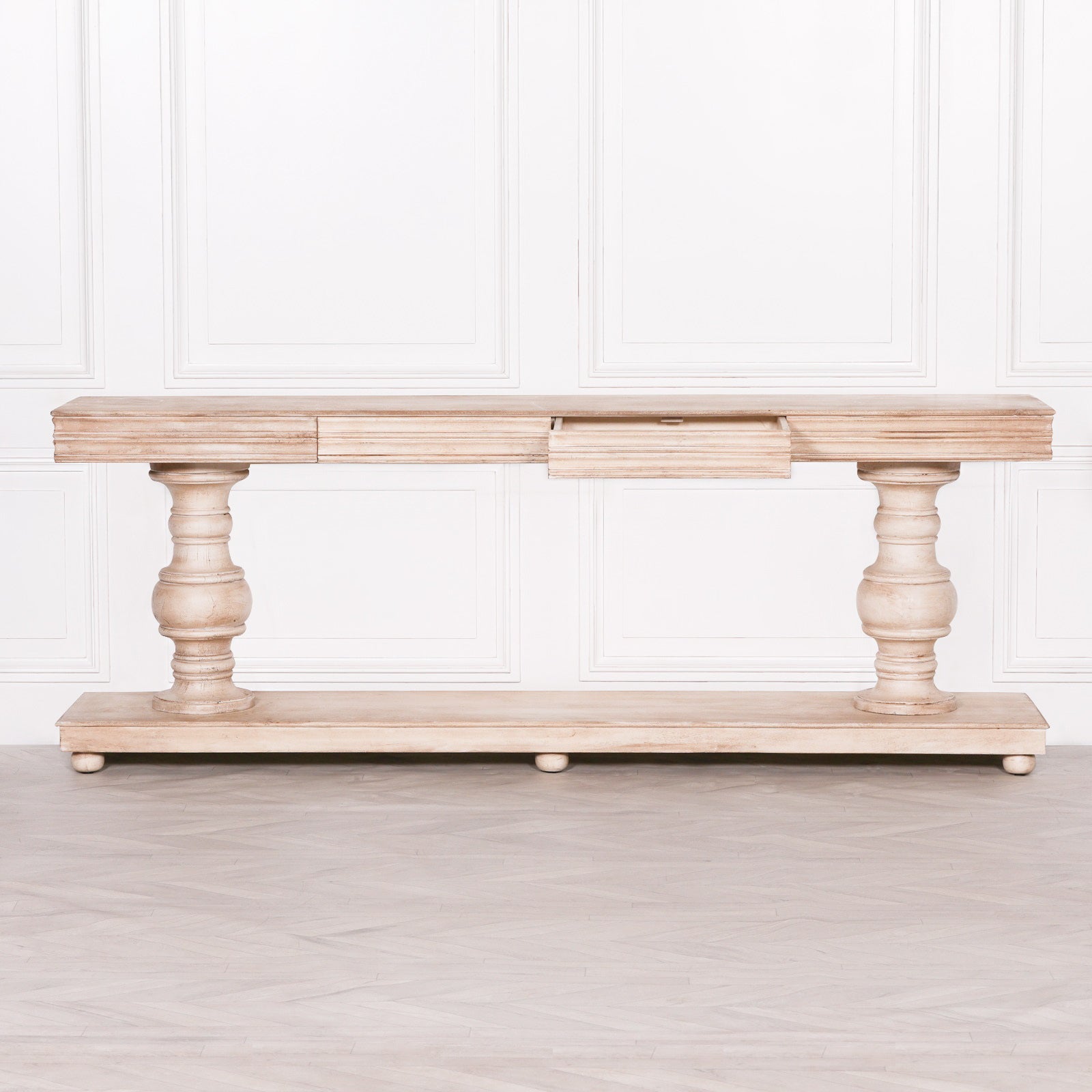 Wooden Console Table with Drawers CasaFenix