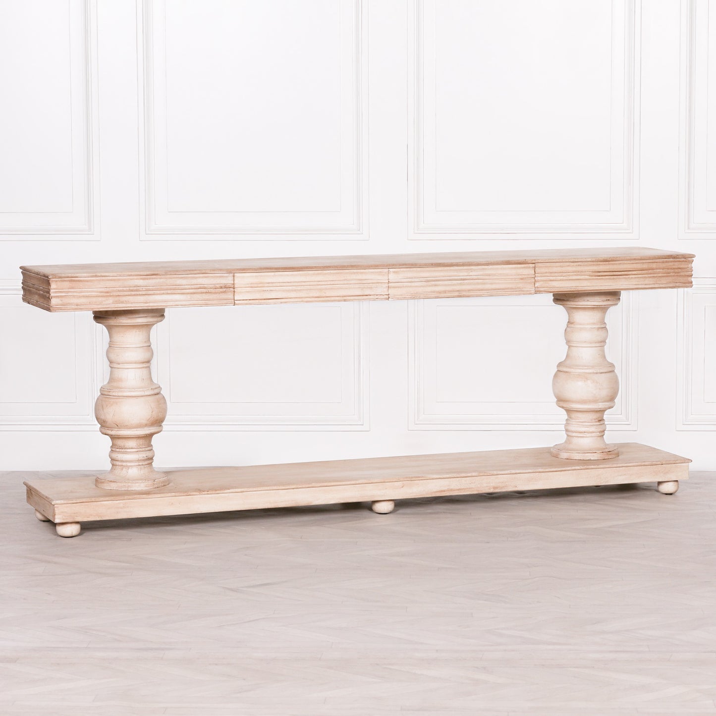 Wooden Console Table with Drawers CasaFenix