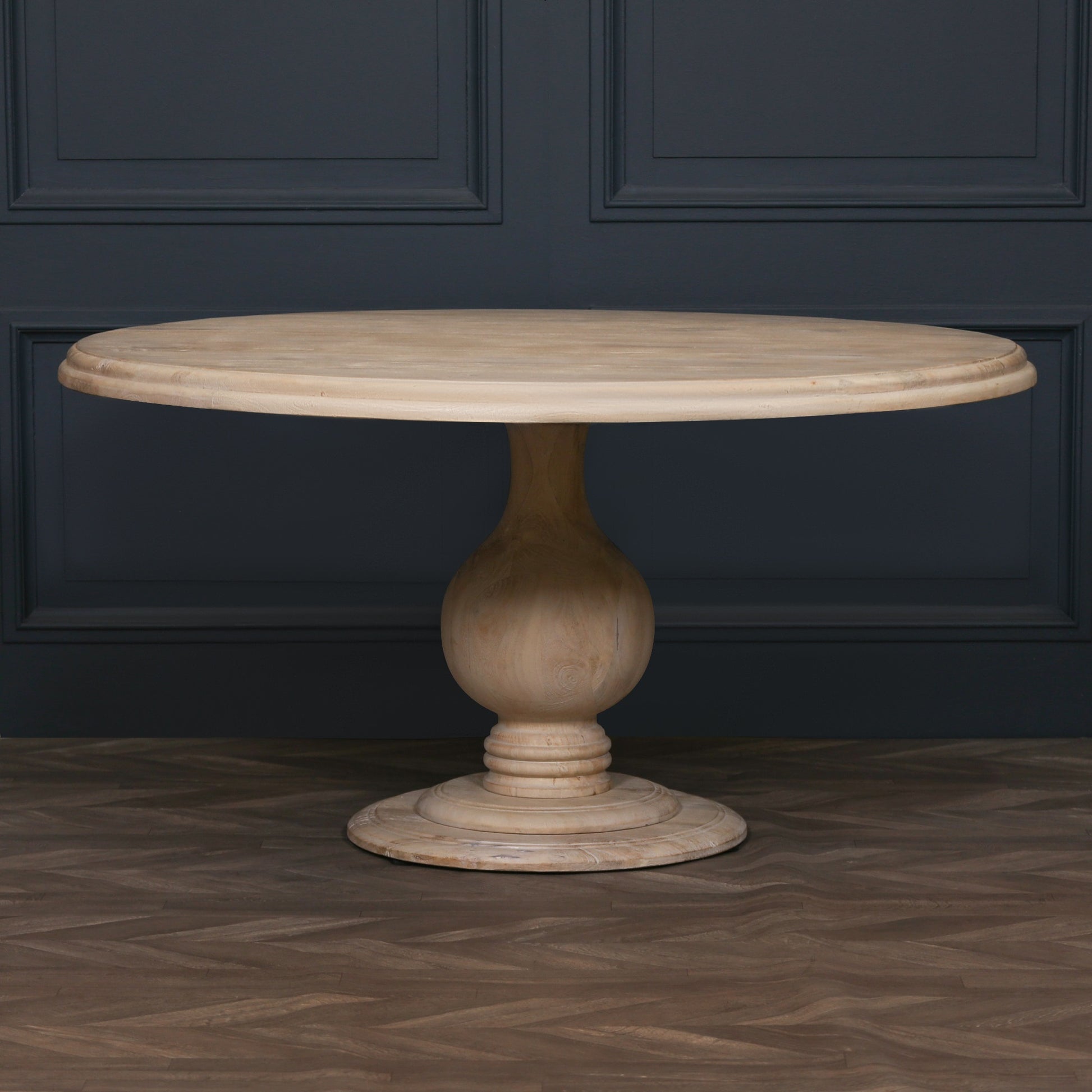 Blanche Wooden Round Dining Table 152cm CasaFenix