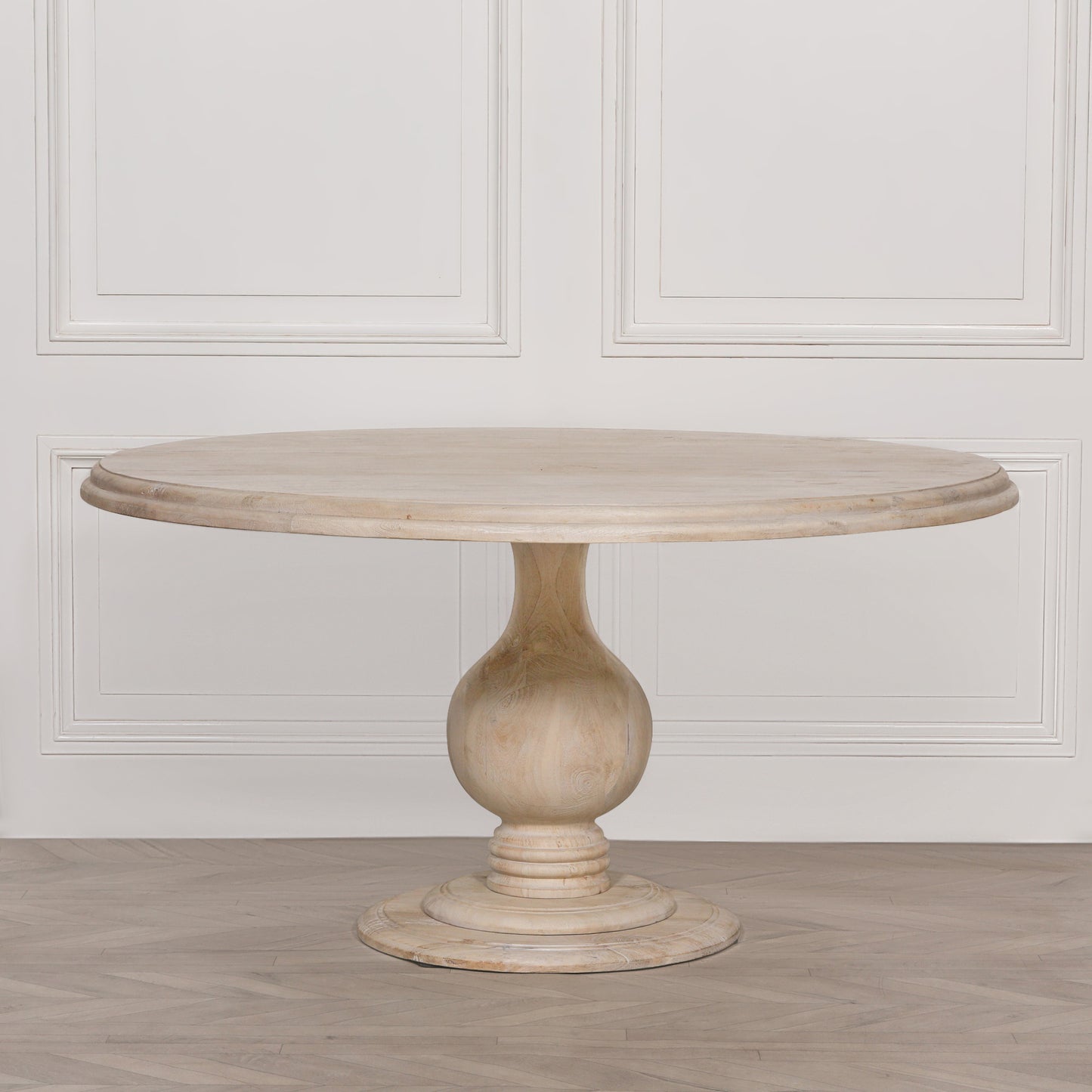 Blanche Wooden Round Dining Table 152cm CasaFenix