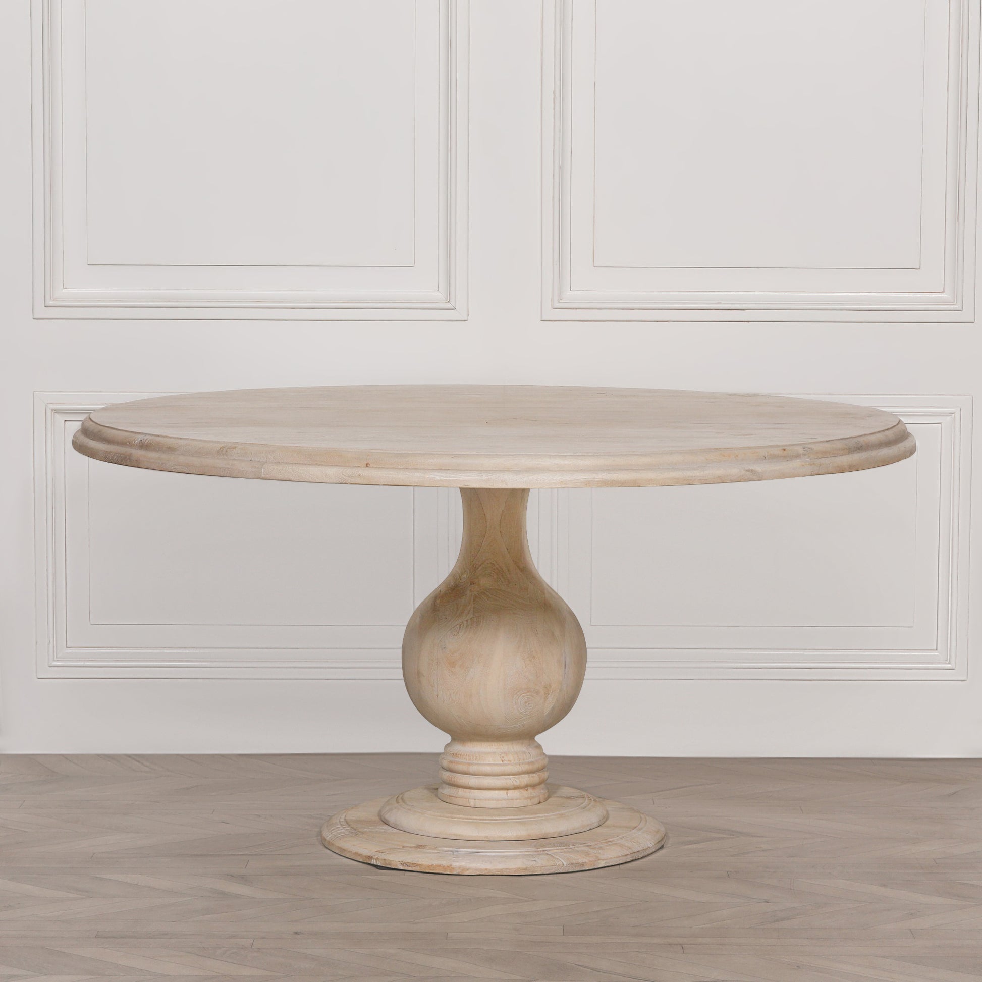 Blanche Wooden Round Dining Table 152cm CasaFenix