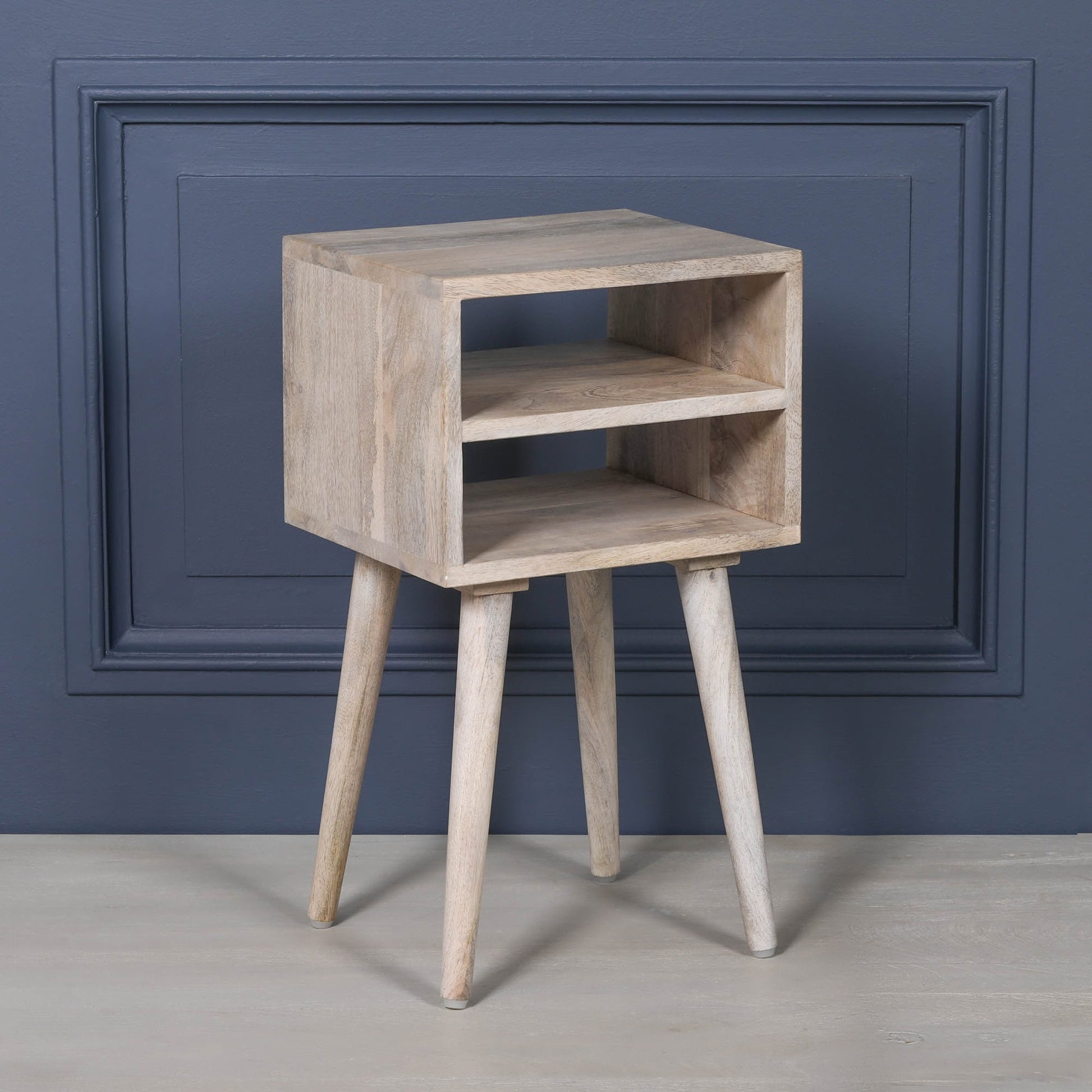 Blanchie Wooden Modern Bedside Table Side Table CasaFenix