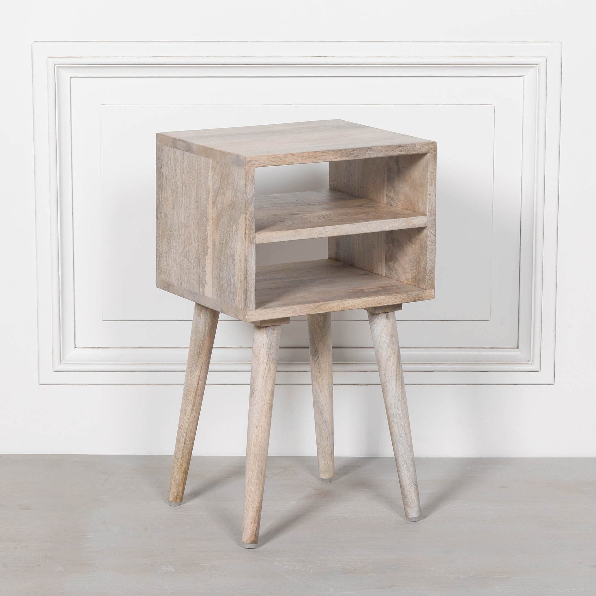 Blanchie Wooden Modern Bedside Table Side Table CasaFenix