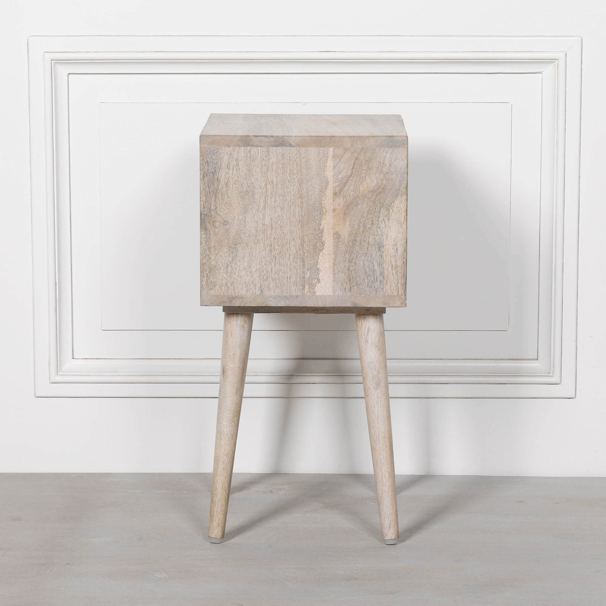 Blanchie Wooden Modern Bedside Table Side Table CasaFenix