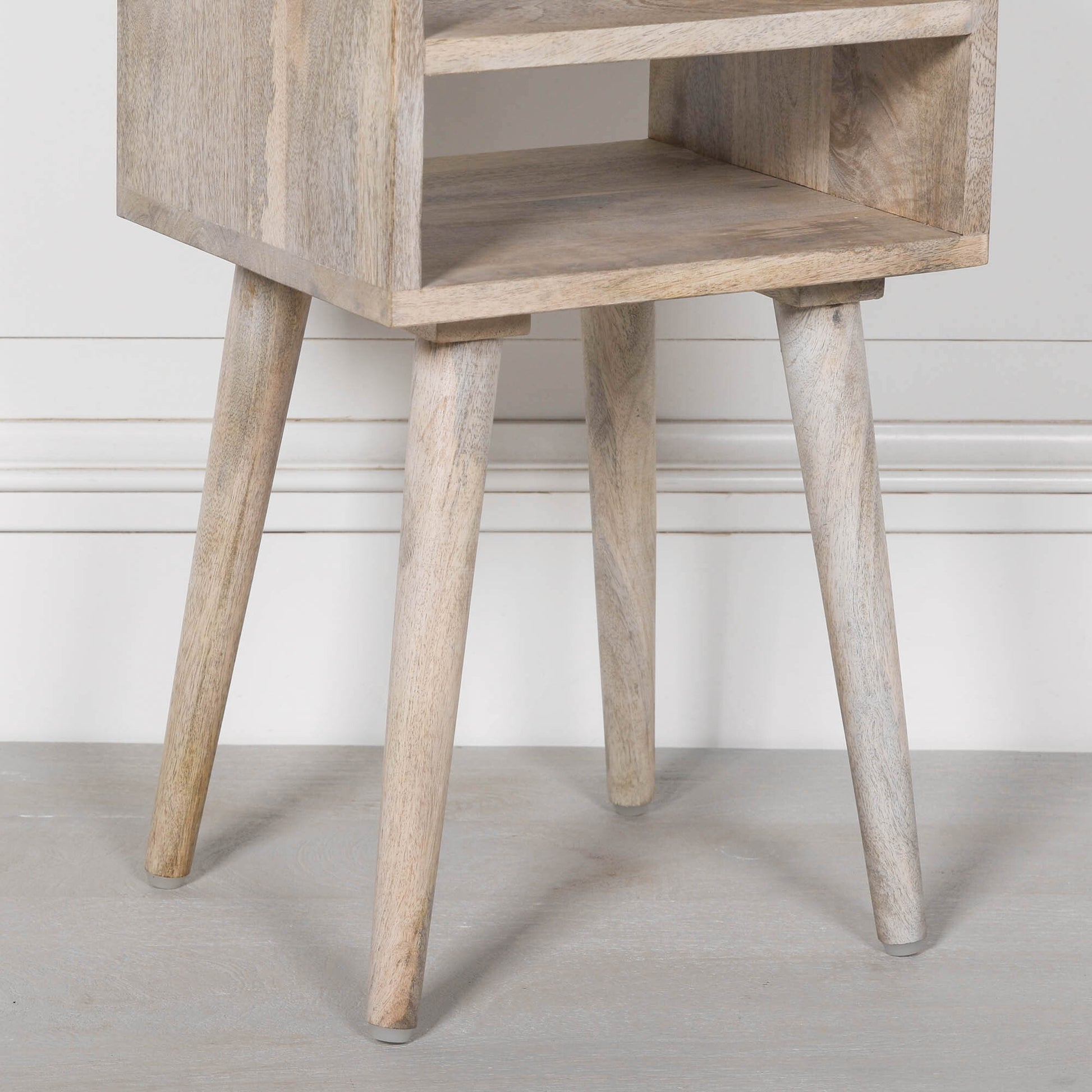 Blanchie Wooden Modern Bedside Table Side Table CasaFenix