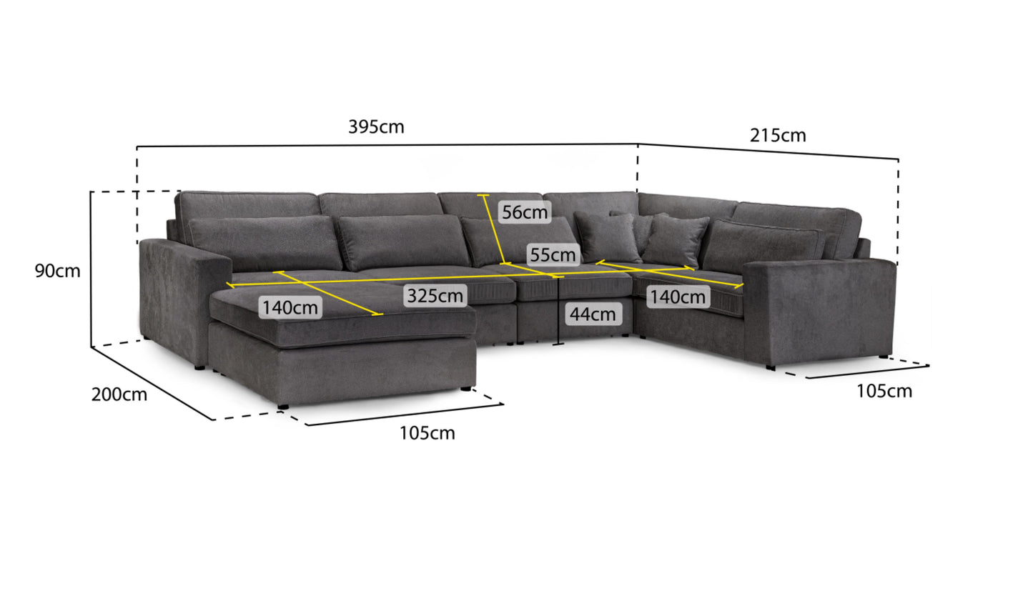 Kiana Corner Sofa in   (Copy) Sofa CasaFenix