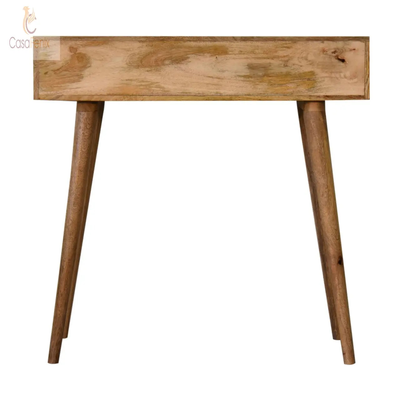 Kita Console Table 2 Drawer Small Writing Table Solid Mango Wood - CasaFenix