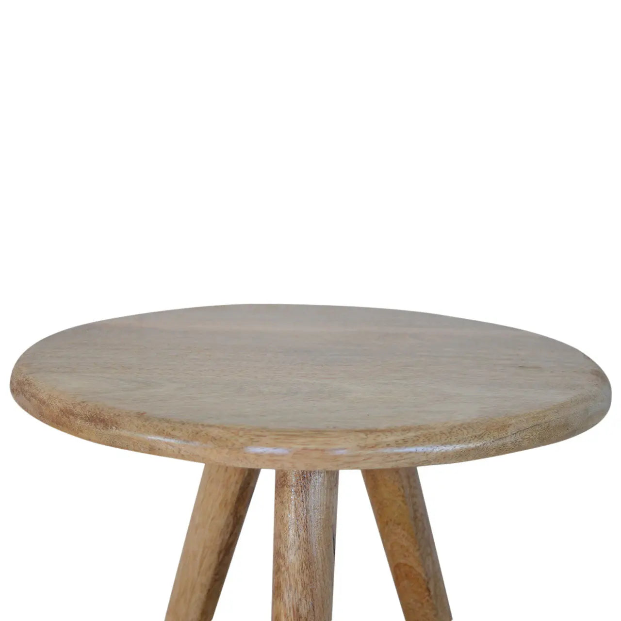 Lulu Round Tripod Stool 100% mango wood - CasaFenix