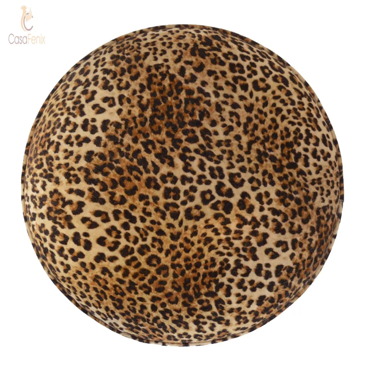 Luxurious Leopard Skin Print Nordic Style Footstool - CasaFenix