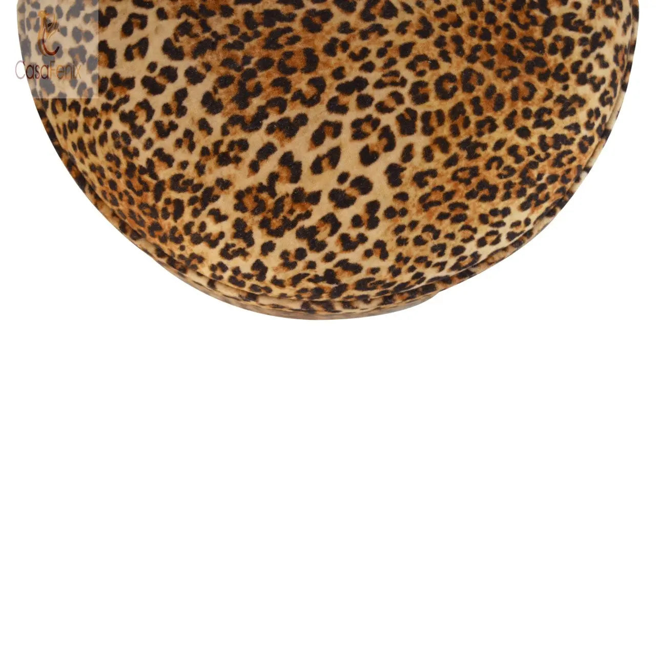 Luxurious Leopard Skin Print Nordic Style Footstool - CasaFenix