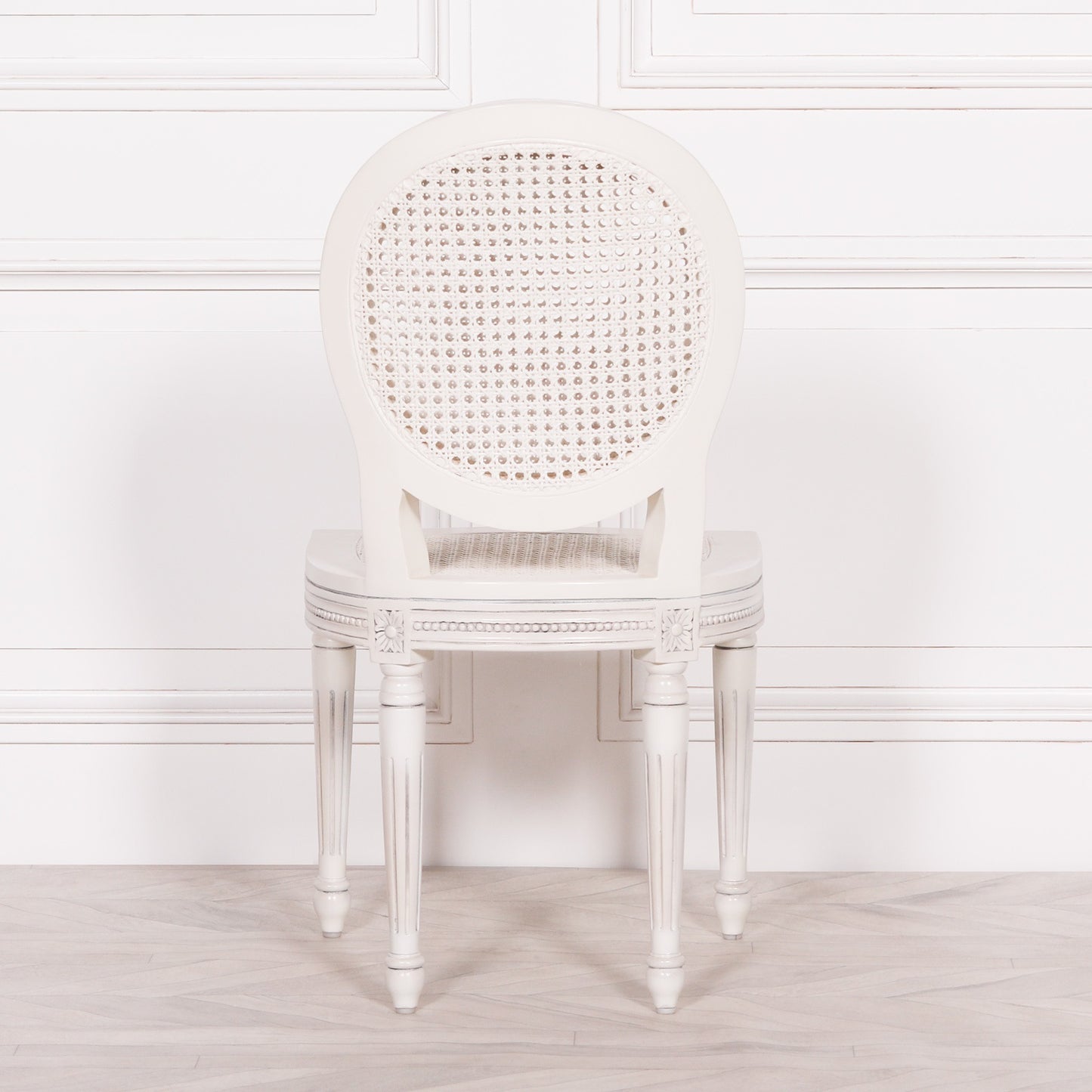 Off White Chateau Rattan Dining Chair CasaFenix