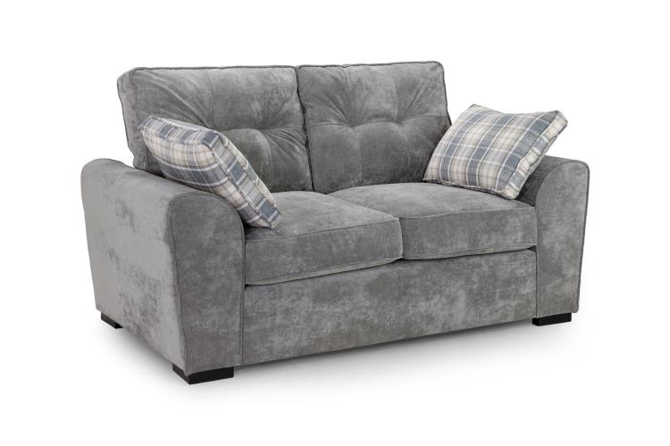 Maxwell Plush Velvet Fabric Sofa in Grey 1, 2, 3 Seat, 4 Seat Corner Settee & Footstool Sofa CasaFenix