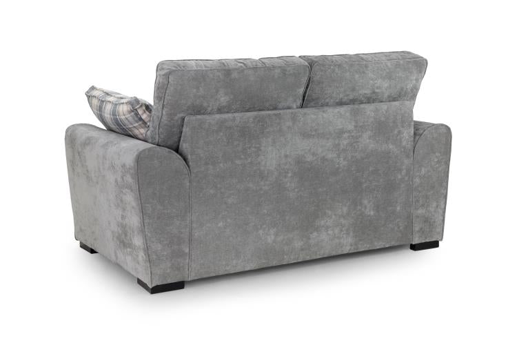 Maxwell Plush Velvet Fabric Sofa in Grey 1, 2, 3 Seat, 4 Seat Corner Settee & Footstool Sofa CasaFenix