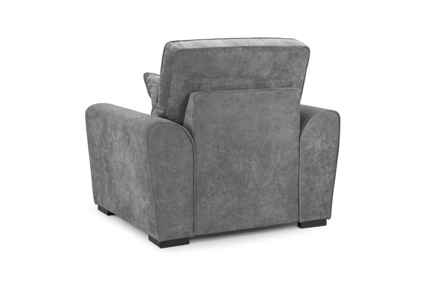 Maxwell Plush Velvet Fabric Sofa in Grey 1, 2, 3 Seat, 4 Seat Corner Settee & Footstool Sofa CasaFenix