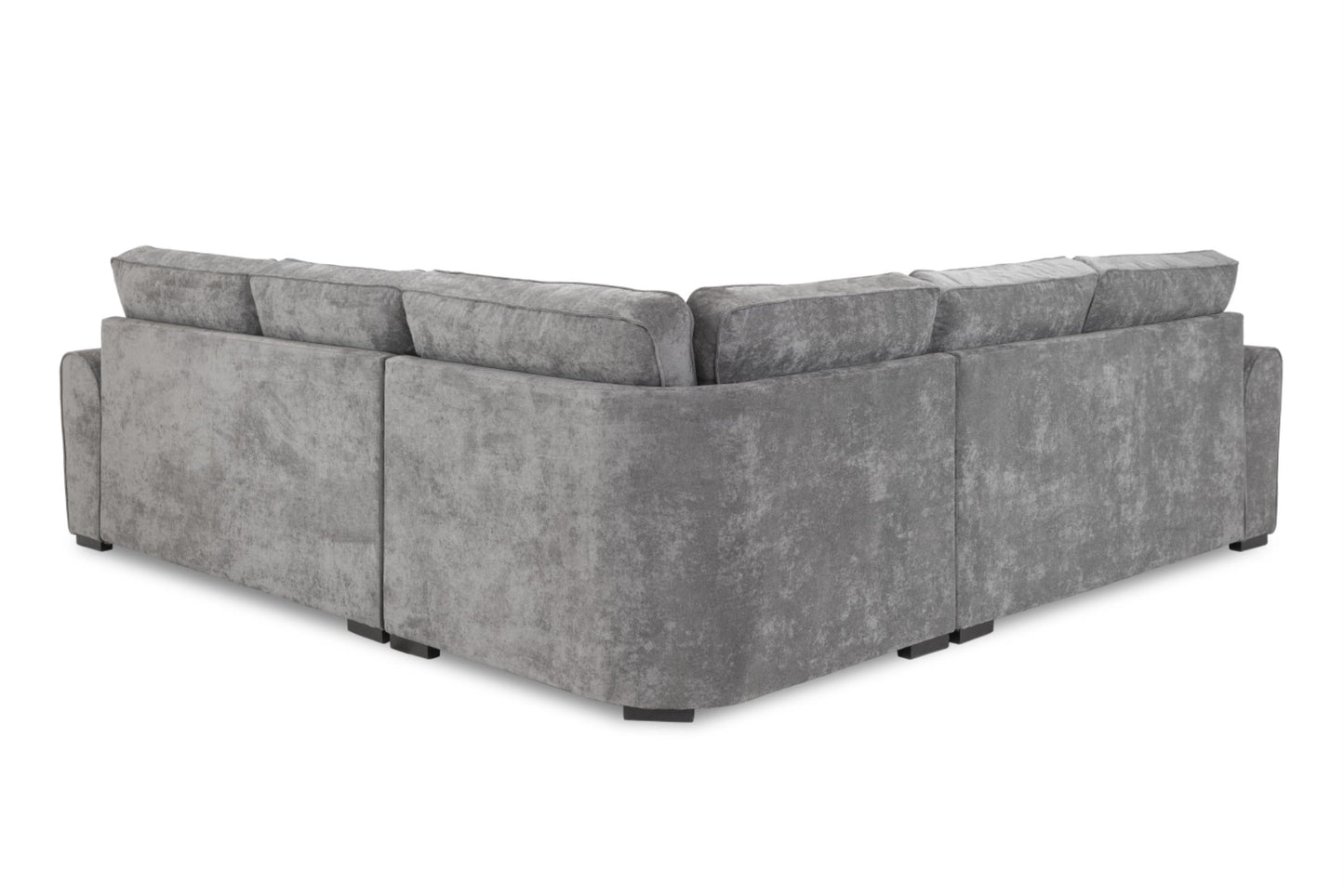 Maxwell Plush Velvet Fabric Sofa in Grey 1, 2, 3 Seat, 4 Seat Corner Settee & Footstool Sofa CasaFenix