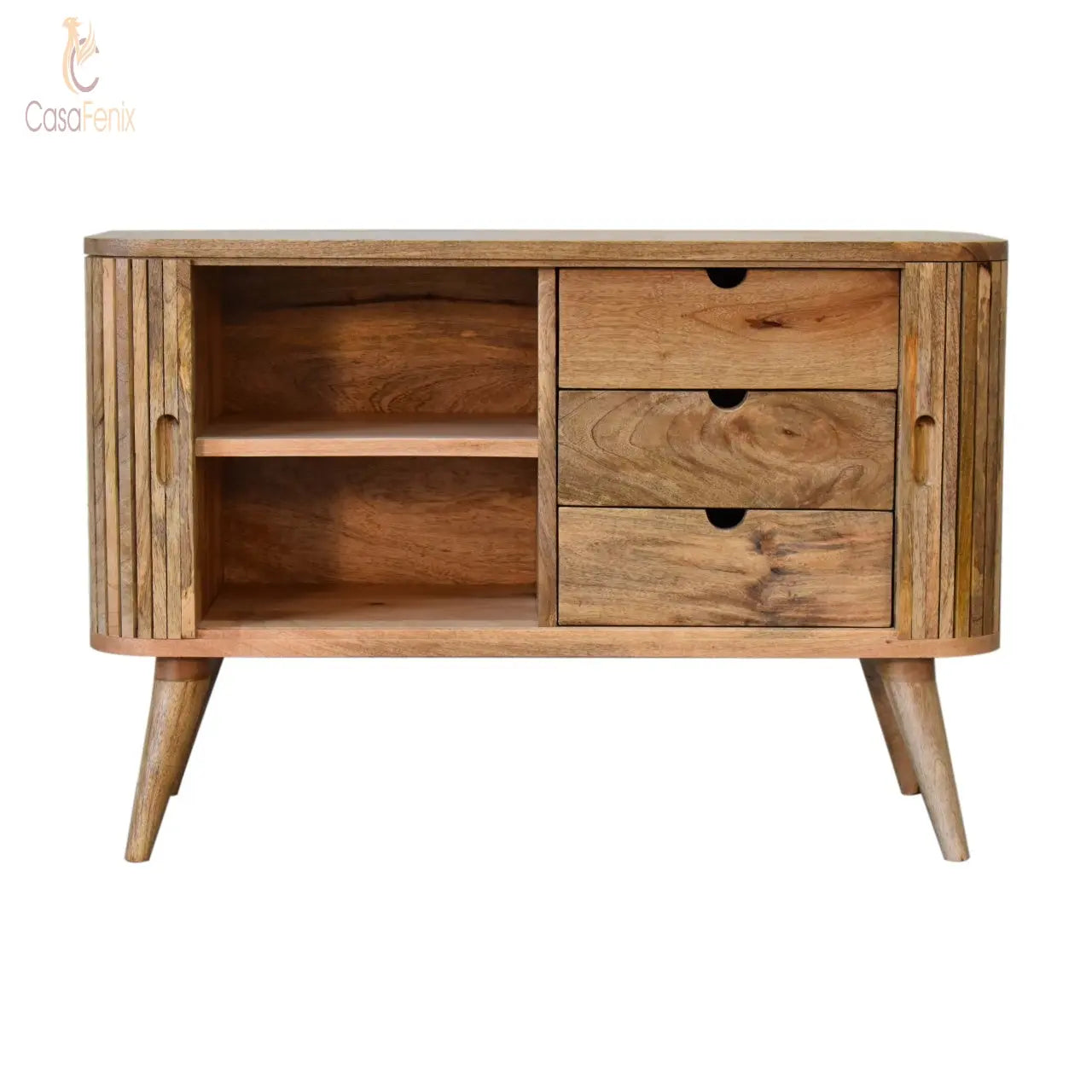 Mokka Sideboard Multi Coloured Mango Wood 2 Door 3 Drawer Cabinet - CasaFenix