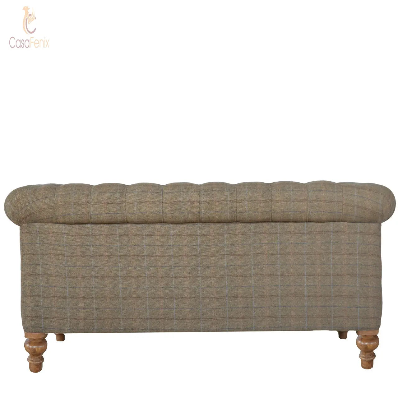 Multi Tweed 2 Seater Chesterfield Sofa - CasaFenix