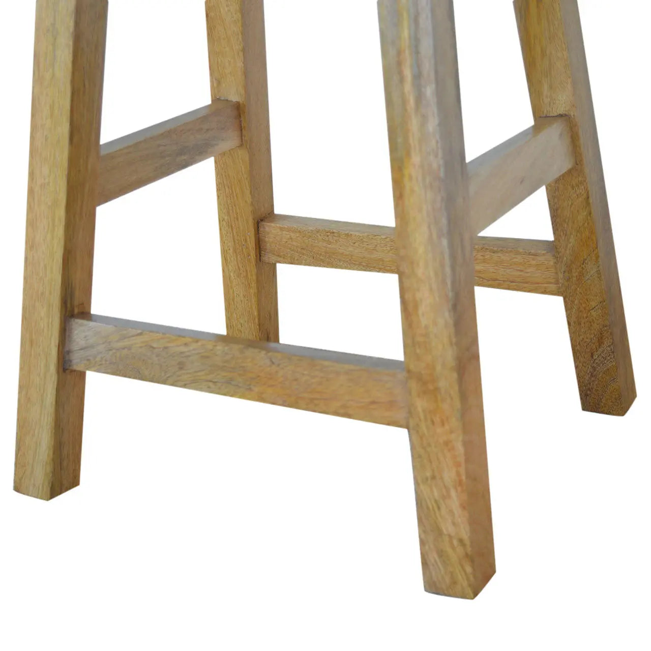 Multi Tweed Bar Stool 100% solid mango wood - CasaFenix