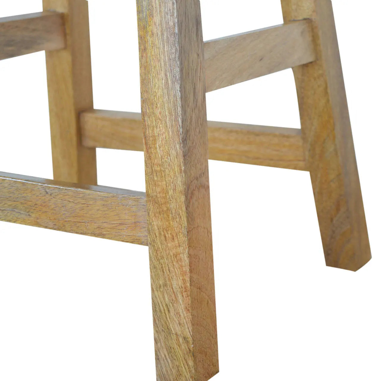 Multi Tweed Bar Stool 100% solid mango wood - CasaFenix