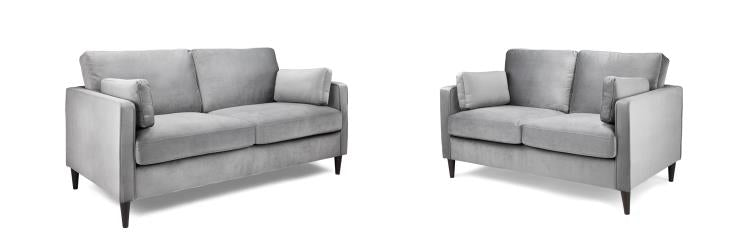 Munich Fabric Sofa in Grey available in 1, 2, 3 Seat, 4 Seat Corner Sofa CasaFenix