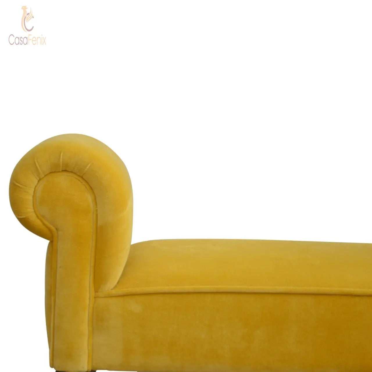 Mustard Velvet Bench Bedroom Seat Benches CasaFenix