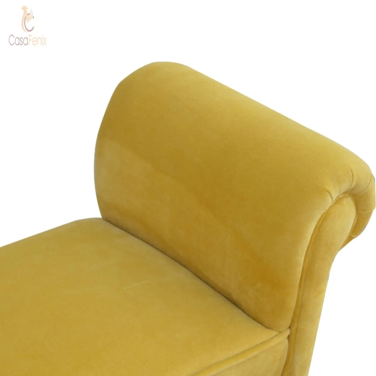 Mustard Velvet Bench Bedroom Seat Benches CasaFenix