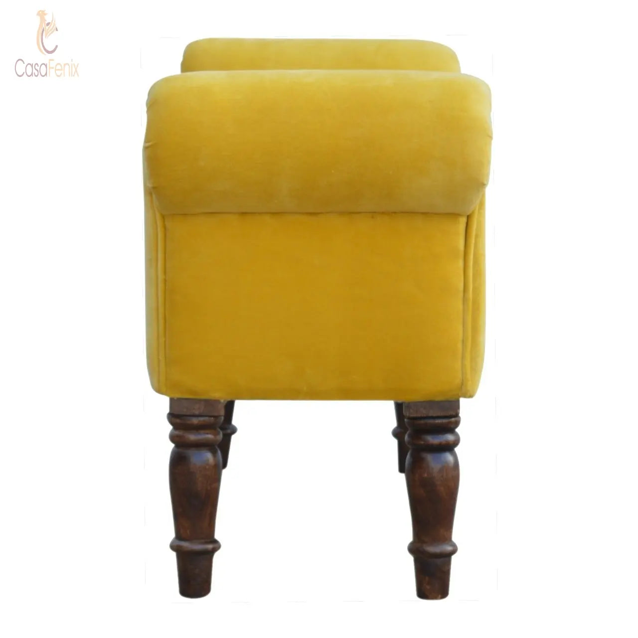 Mustard Velvet Bench Bedroom Seat Benches CasaFenix