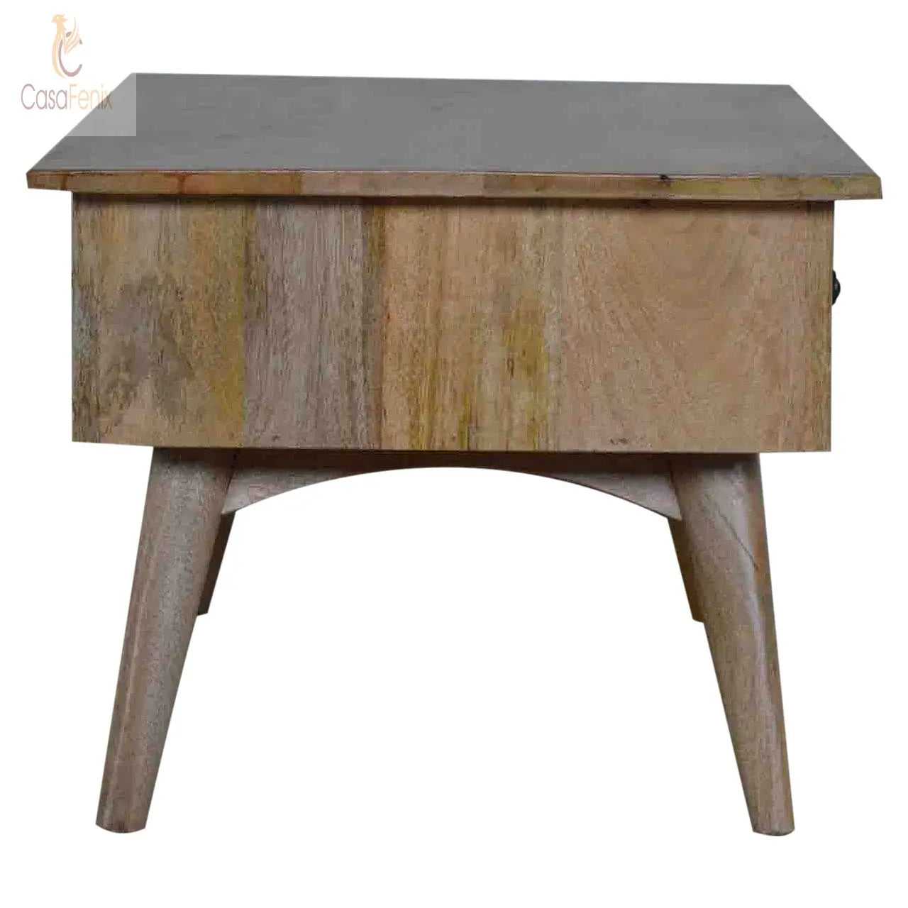 Nordic Style 2 Drawer Coffee Table 100% Mango Wood - CasaFenix