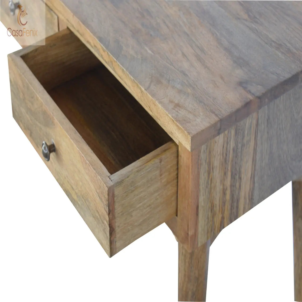 Nordic Style Console Table with 3 Drawers 100% solid mango wood - CasaFenix