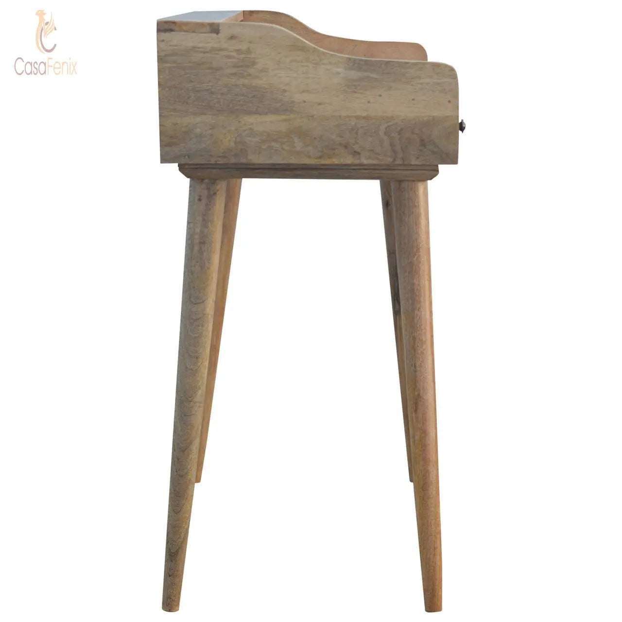 Nordic Style Gallery Back Writing Desk 100% solid mango wood - CasaFenix