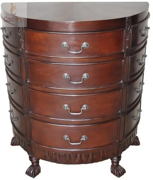 Traditional Sunburst Chest of 12 Drawers Solid Mahogany Bedroom / Office CasaFenix